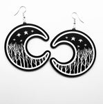 CUR-Winter Moon Earrings