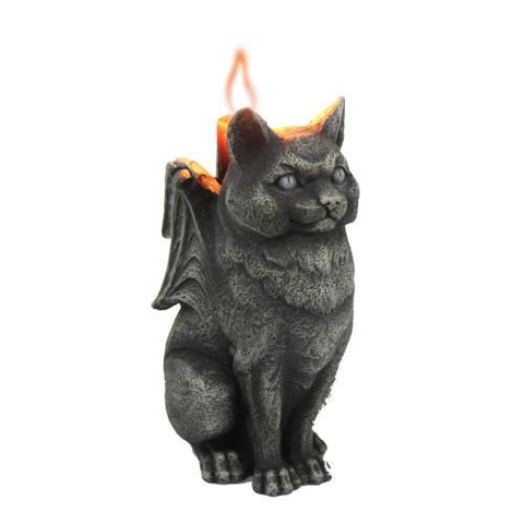 PTC-Cat Gargoyle Candleholder