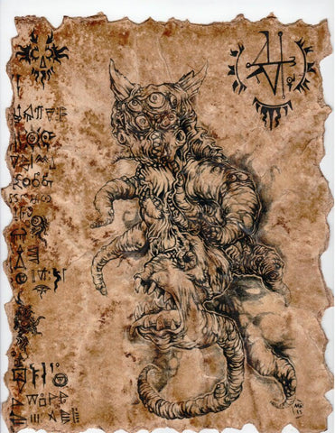 H-Solebaterrium, Lord of Nightmares Scroll - 8x10