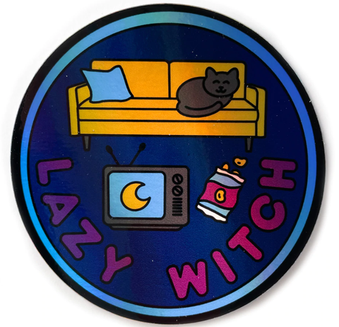KWAC-Lazy Witch Sticker