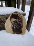 HELLL-Zombie Woodcut Round Plaque