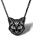 CUR-Black Cat Necklace