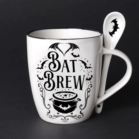 AOE-Bat Brew Mug & Spoon Set