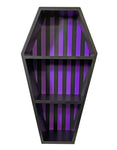 SP-Coffin Shelf - Black & Purple Striped