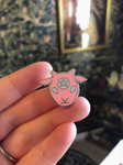 TPICW-Mini Baphomet Pin - Pink