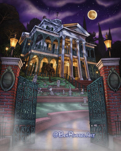 BR-Disneyland's Haunted Mansion - 11x14