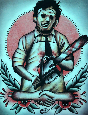 TPW-Leatherface Tattoo - 5x7