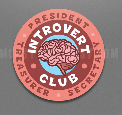 MO-Introvert Club Sticker