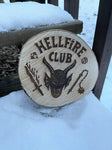 HELLL-Hellfire Club Woodcut Round Plaque