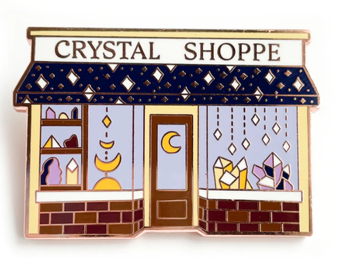KWAC-Crystal Shoppe Town Square Enamel Pin