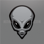 MO-Grays Alien Head Sticker
