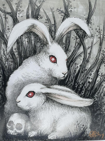 GB-Springtime Horror (2 Bunnies) - 8.5x11