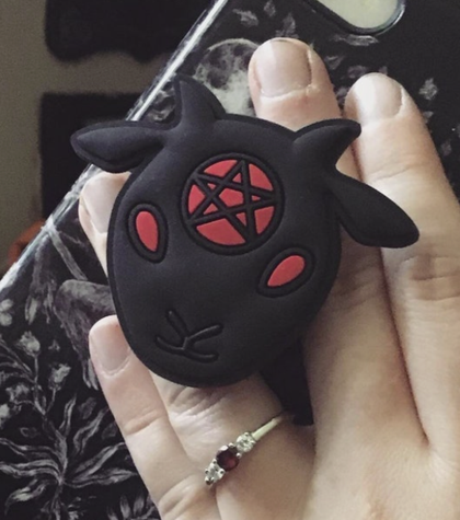 TPICW-Witchy Baby Goat Phone Grip - Black