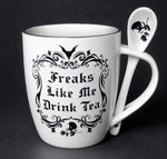 AOE-Freaks Like Me Drink Tea Cup and Spoon