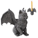 PTC-Vampire Cat Gargoyle Candle Holder