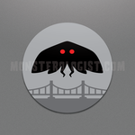 MO-Mothman Circle Sticker