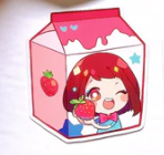 TK-MHA Strawberry Milk - Sticker