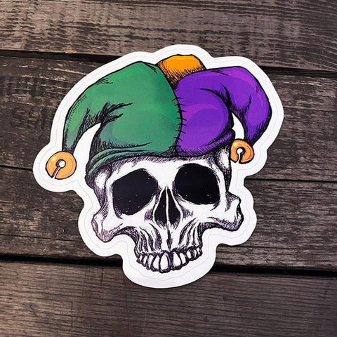 GG-Jester Skull Sticker